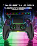 QIVORO Wireless Game Controller with RGB Lighting