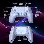 Subsonic Wireless PS5 Controller with Paddles and LEDs