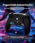 QIVORO Wireless Game Controller with RGB Lighting