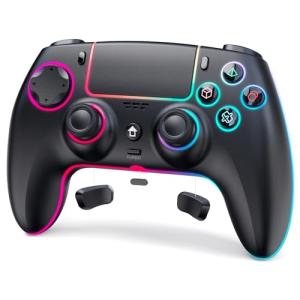 JORREP Wireless Gaming Controller with RGB Lighting