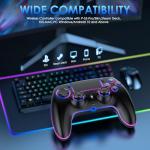 JORREP Wireless Gaming Controller with RGB Lighting