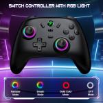 Wireless Controller for Nintendo Switch with RGB