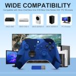 Camo Blue Wireless Xbox Controller with Audio Jack