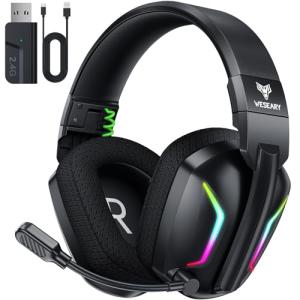 WESEARY Wireless Gaming Headset for PS5 and PC