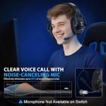 Vakedy Wireless Gaming Headset with Mic, 50Hr Battery