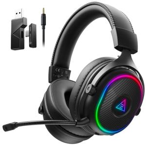 EKSA Wireless Gaming Headset with RGB and Microphone