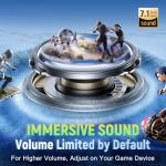 Buwnia Wireless Gaming Headset with Noise Cancelling Mic