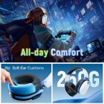 Buwnia Wireless Gaming Headset with Noise Cancelling Mic