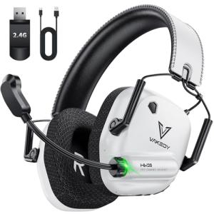 Vakedy Wireless Gaming Headset with Microphone