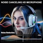 Skapendy Wireless Gaming Headset for PS5, PC, Switch