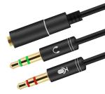 3.5mm Mic Splitter Adapter for Gaming Headsets