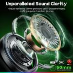 WESEARY Wireless Gaming Headset with RGB Lighting