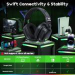 WESEARY Wireless Gaming Headset with RGB Lighting