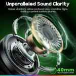 WESEARY Wireless Gaming Headset with Noise Cancelling Mic