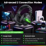 WESEARY Wireless Gaming Headset with RGB Lighting
