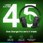 WESEARY Wireless Gaming Headset with Noise Cancelling Mic