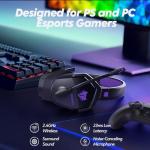 NUBWO Wireless Gaming Headset - 100-Hour Playtime