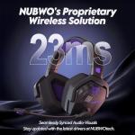 NUBWO Wireless Gaming Headset - 100-Hour Playtime