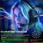 WESEARY 2.4G Wireless Gaming Headset with RGB Lighting