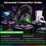 WESEARY 2.4G Wireless Gaming Headset with RGB Lighting
