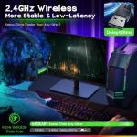 WESEARY 2.4G Wireless Gaming Headset with RGB Lighting