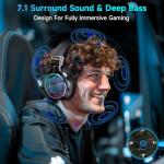 Wireless Gaming Headset with 7.1 Surround Sound