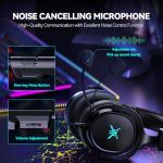 TECKNET Wired Gaming Headset with Noise Cancelling Mic