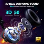 TECKNET Wired Gaming Headset with Noise Cancelling Mic