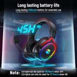 Ozeino Wireless Gaming Headset with 7.1 Surround Sound