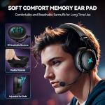 TECKNET Wired Gaming Headset with Noise Cancelling Mic