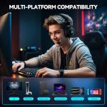 TECKNET Wired Gaming Headset with Noise Cancelling Mic