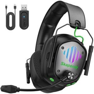 Skapendy Wireless Gaming Headset with Noise Cancelling