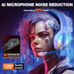 Krysenix PG1 RGB Gaming Headset with Microphone