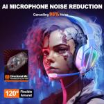 Krysenix PG2 Wired Gaming Headset with Mic