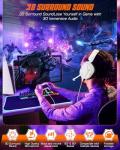 NUBWO HG04L Lightweight Gaming Headset for PS5/Xbox