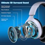 Rumoon Wireless Gaming Headset with 3D Surround Sound