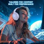 Rumoon Wireless Gaming Headset with 3D Surround Sound