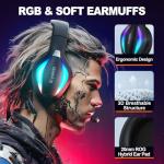 Krysenix PG1 Wired Gaming Headset with LED Lights