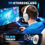 Skapendy Wireless Gaming Headset with Noise-Canceling Mic