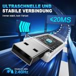 Skapendy Wireless Gaming Headset with Noise-Canceling Mic