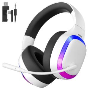 KAPEYDESI Wireless Gaming Headset with RGB Lighting
