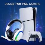 KAPEYDESI Wireless Gaming Headset with RGB Lighting