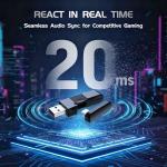 KAPEYDESI Wireless Gaming Headset with RGB Lighting