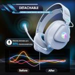 Awinnasey PH3 Wireless Gaming Headset - Pearl White