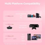 IMYB Pink Gaming Headset with Microphone