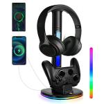 Switch Pro Controller Charger Dock with Headphone Stand