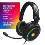 RGB Light-Up Gaming Headset with Stand