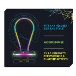 RGB Light-Up Gaming Headset with Stand