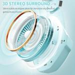 Ozeino 3D Sound Gaming Headset - Light Blue