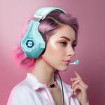 Ozeino 3D Sound Gaming Headset - Light Blue